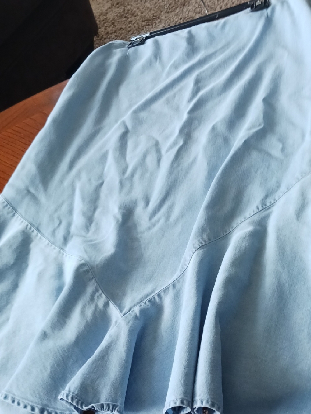 Light Blue Ruffled Skirt - Picture 6 of 8